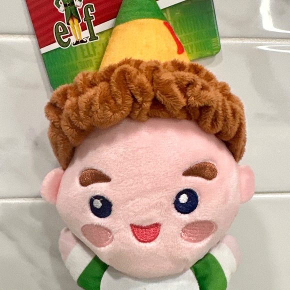 BUDDY THE ELF Holiday 9" Squeaky Plush DOG TOY Fetch For Pets Christmas Squeaker - Picture 2 of 11